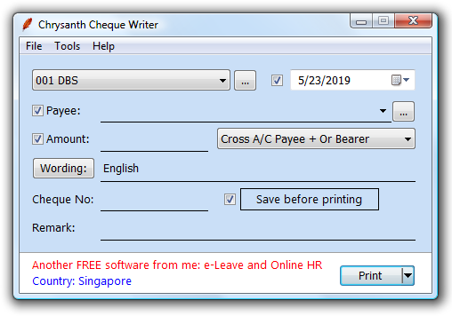 Main Screen of the Paid Upgrade Edition